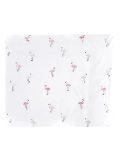 Alvi Wickelauflagenbezug "Flamingo" In Weiß - (L)85 X (B)70 Cm