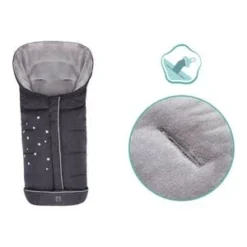 Winter-Fußsack Stars Für Kinderwagen, Buggy In Grau -Baby Kleidung babycab winter fusssack stars fur kinderwagen buggy in grau 2