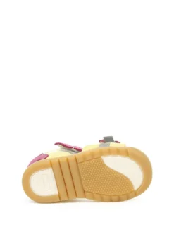 Leder-Sandalen In Gelb/ Pink -Baby Kleidung bartek leder sandalen in gelb pink 6