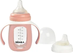 Beaba 2 In 1 Glas-Trinklernflasche Mit Silikon-Hülle, 210 Ml - Rosa 11 Beaba 2 In 1 Glas-Trinklernflasche Mit Silikon-Hülle, 210 Ml - Rosa -Baby Kleidung beaba 2 in 1 glas trinklernflasche mit silikon hulle 210 ml rosa 3