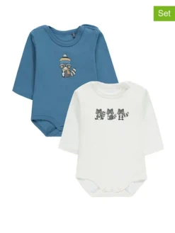 2er-Set: Bodys In Blau