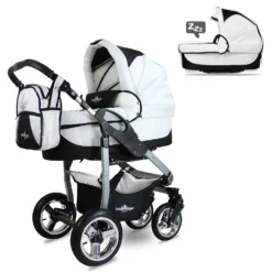 10tlg. Set: Kombi Kinderwagen "Capri" In Grau -Baby Kleidung bergsteiger 10tlg set kombi kinderwagen capri in grau 3