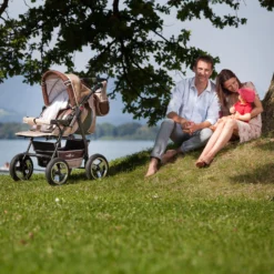 10tlg. Set: Kombi Kinderwagen "Rio" In Beige/Braun -Baby Kleidung bergsteiger 10tlg set kombi kinderwagen rio in beige braun 7