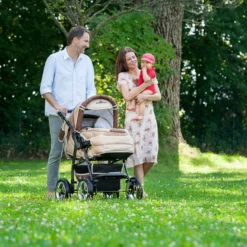 10tlg. Set: Kombi Kinderwagen "Rio" In Beige/Braun -Baby Kleidung bergsteiger 10tlg set kombi kinderwagen rio in beige braun 9