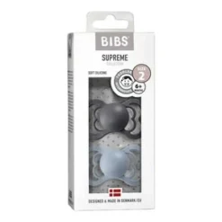 BIBS 2er-Pack Supreme Schnuller Silikon, 6-18M In Grau Geeignet Ab 6 Monaten -Baby Kleidung bibs 2er pack supreme schnuller silikon 6 18m in grau geeignet ab 6 monaten 3