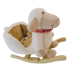 Plüsch Schaukeltier Schaf In Weiß -Baby Kleidung bieco spielwaren plusch schaukeltier schaf in weiss 3