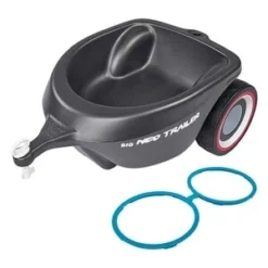 BIG Anhänger Bobby Car Neo Trailer In Grau -Baby Kleidung big anhanger bobby car neo trailer in grau 2