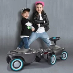 BIG Anhänger Bobby Car Neo Trailer In Grau -Baby Kleidung big anhanger bobby car neo trailer in grau 5