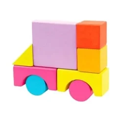 Holzbausteine-Trommel 100 Stück In Mehrfarbig -Baby Kleidung bino holzbausteine trommel 100 stuck in mehrfarbig 3