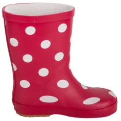 Gummistiefel "Naturkautschuck" In Rot Mit Punkten -Baby Kleidung bms sailing wear gummistiefel naturkautschuck in rot mit punkten 3