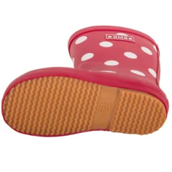 Gummistiefel "Naturkautschuck" In Rot Mit Punkten -Baby Kleidung bms sailing wear gummistiefel naturkautschuck in rot mit punkten 4