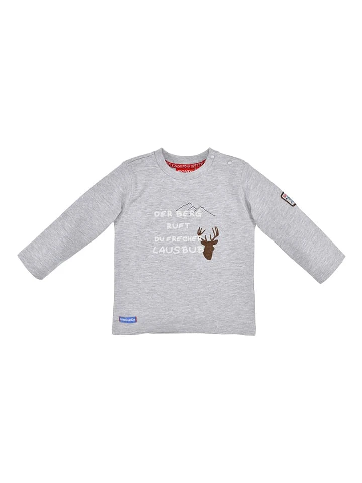 Longsleeve "der Berg Ruft" In Grau 1 Longsleeve "der Berg Ruft" In Grau