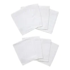 8er-Pack Mullwaschlappen 15x20 Cm In Weiß