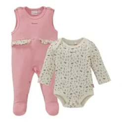 Strampler-Set Mit Body Blumen Schmetterlinge In Mehrfarbig -Baby Kleidung bornino strampler set mit body blumen schmetterlinge in mehrfarbig 2