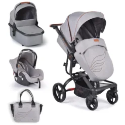Kinderwagen Ellada 3 In 1 In Grau