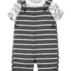 Carter's™ 2tlg. Outfit In Dunkelgrau/ Weiß