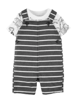 Carter's™ 2tlg. Outfit In Dunkelgrau/ Weiß