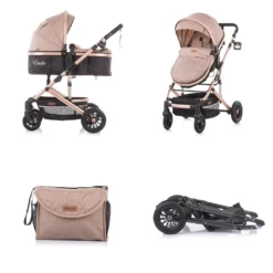 Kombikinderwagen 2 In 1 Estelle In Braun -Baby Kleidung chipolino kombikinderwagen 2 in 1 estelle in braun 3