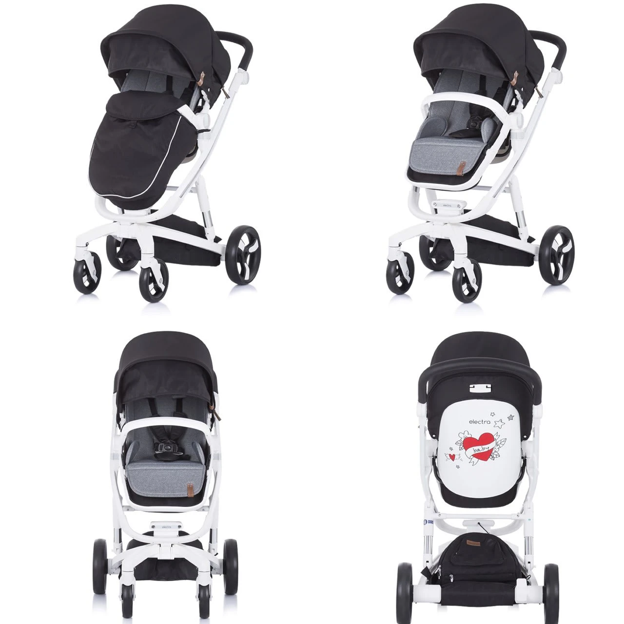 Kombikinderwagen Electra 3 In 1 In Weiß 6 Kombikinderwagen Electra 3 In 1 In Weiß – Bild 6