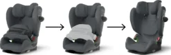 CYBEX Auto-Kindersitz PALLAS G I-Size, Monument Grey -Baby Kleidung cybex auto kindersitz pallas g i size monument grey 7