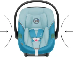 CYBEX Babyschale ATON S2 I-Size, Beach Blue -Baby Kleidung cybex babyschale aton s2 i size beach blue 2