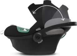 CYBEX Babyschale ATON S2 I-Size, Moon Black -Baby Kleidung cybex babyschale aton s2 i size moon black 5