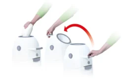 Geruchsdichter Windeleimer "Diaper Champ Regular" In Weiß / Silber -Baby Kleidung diaper champ geruchsdichter windeleimer diaper champ regular in weiss silber 4