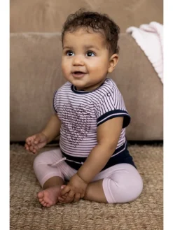 Dirkje 2tlg. Outfit In Dunkelblau/ Rosa -Baby Kleidung dirkje 2tlg outfit in dunkelblau rosa 2