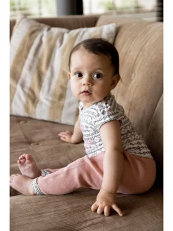 Dirkje 3tlg. Outfit In Rosa/ Weiß -Baby Kleidung dirkje 3tlg outfit in rosa weiss 4