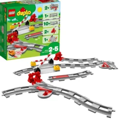 2er Set: 10872 Eisenbahnbrücke Und Schienen + 10882 Eisenbahn Schienen -Baby Kleidung duplo 2er set 10872 eisenbahnbrucke und schienen 10882 eisenbahn schienen 5