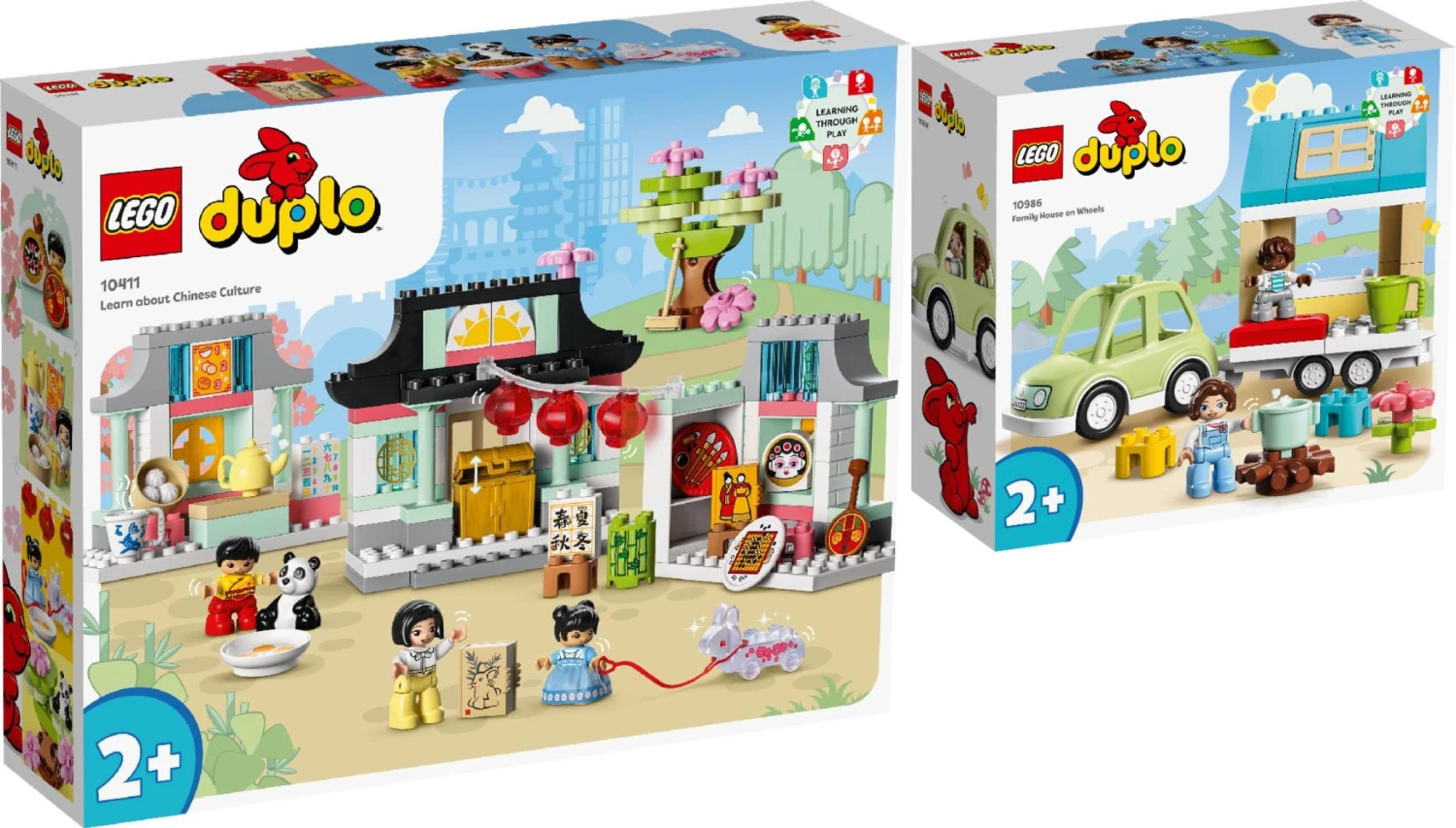 2er Set Town: Chinesische Kultur + Zuhause Auf Rädern Ab 1,5 Jahren