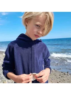 Bademantel "Rommy" In Dunkelblau -Baby Kleidung ebbe bademantel rommy in dunkelblau 2