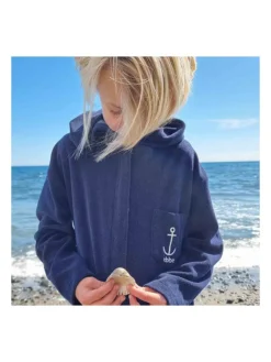 Bademantel "Rommy" In Dunkelblau -Baby Kleidung ebbe bademantel rommy in dunkelblau 3