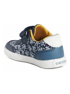 Geox Sneakers "Gisli" In Dunkelblau/ Orange -Baby Kleidung geox sneakers gisli in dunkelblau orange 2