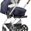 Kombi Kinderwagen FX4 Classic Inkl. C4 Wanne, Gestell Elox/tabak, Blau