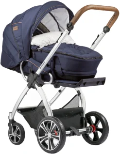 Kombi Kinderwagen FX4 Classic Inkl. C4 Wanne, Gestell Elox/tabak, Blau