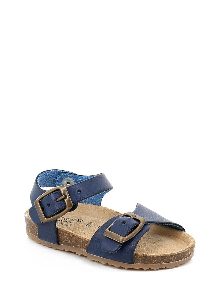 Leder-Sandalen In Blau 2 Leder-Sandalen In Blau – Bild 2