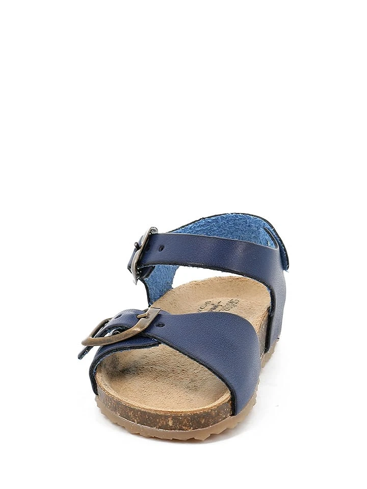 Leder-Sandalen In Blau 4 Leder-Sandalen In Blau – Bild 4