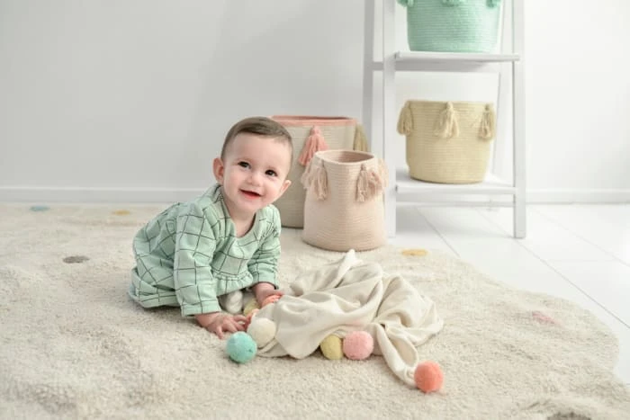 Babydecke "Colored Sun" In Beige/Mehrfarbig - 90 X 120 Cm – Bild 7