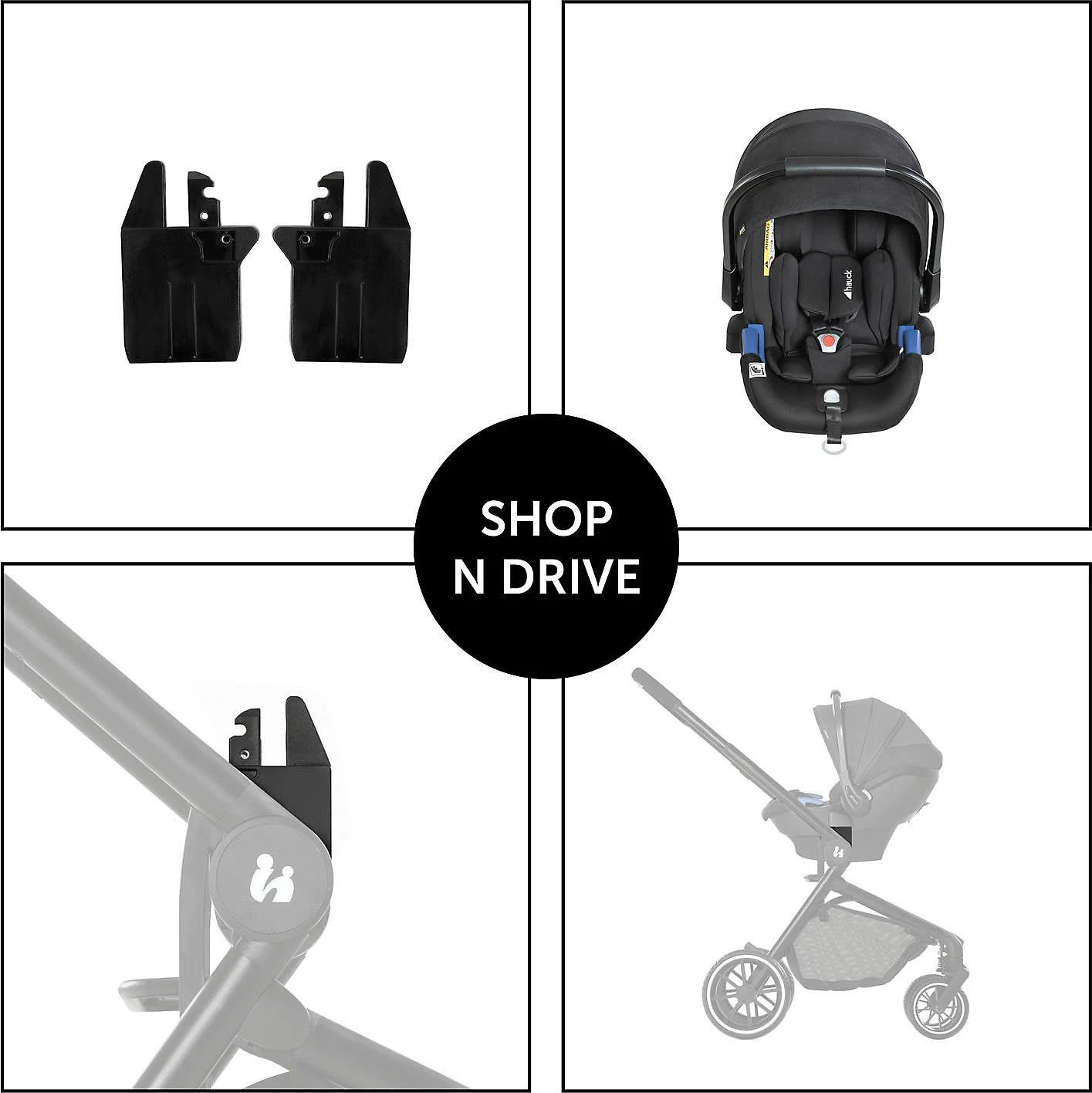 HAUCK Adapter Für Move So Simply Kinderwagen, Black 3 HAUCK Adapter Für Move So Simply Kinderwagen, Black – Bild 3