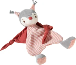 Schmusetuch Eichhörnli Frohnaturen, Rot