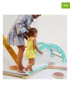 12tlg. Set: Balancierbalken Und Trittsteine - Ab 3 Jahren
