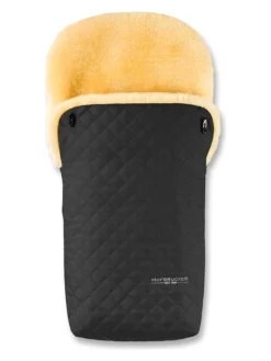 Lammfell-Fußsack "Putzi Limited Edition" In Schwarz - (L)90 X (B)34 Cm