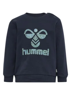 Hummel Sweatshirt "Lime" In Dunkelblau