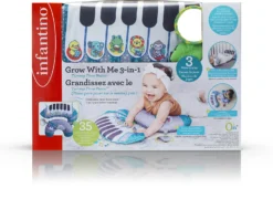 Infantino 3-in-1 Kissen Zur Unterstützung Der Bauchlage Mit Piano -Baby Kleidung infantino 3 in 1 kissen zur unterstutzung der bauchlage mit piano 7