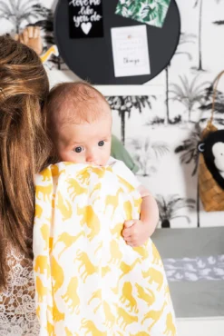 Jollein Mulltücher Safari 2er Set, Hydrophil, Senfgelb, 115 X 115 Cm -Baby Kleidung jollein mulltucher safari 2er set hydrophil senfgelb 115 x 115 cm 2