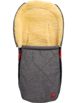 Lammfell-Kuschelsack "Emmi" In Anthrazit - (L)80 X (B)37 Cm