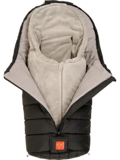 Thermo-Fußsack "Pauli 3 In 1" In Schwarz - (L)90 X (B)45 Cm -Baby Kleidung kaiser naturfellprodukte thermo fusssack pauli 3 in 1 in schwarz l 90 x b 45 cm 3