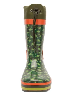 KangaRoos Gummistiefel In Khaki/ Orange -Baby Kleidung kangaroos gummistiefel in khaki orange 3