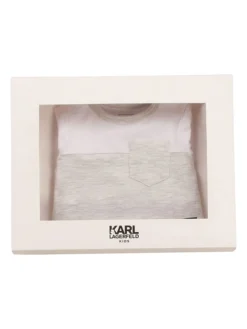 Karl Lagerfeld Kids Spieler In Grau/ Weiß -Baby Kleidung karl lagerfeld kids spieler in grau weiss 2